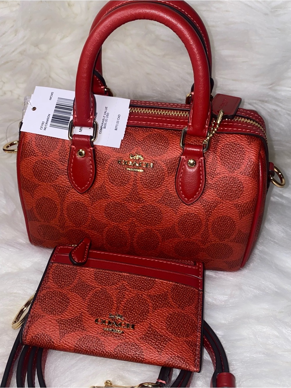Coach 🌺 purse and card case set New